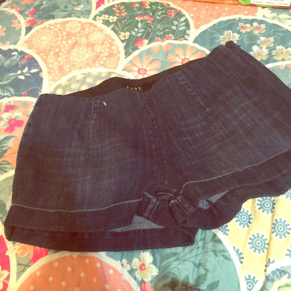 Denim shorts